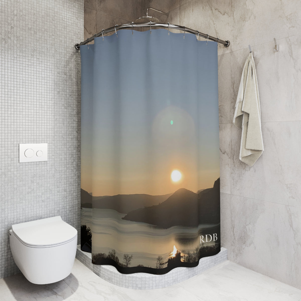 Golden Hour Shower Curtain
