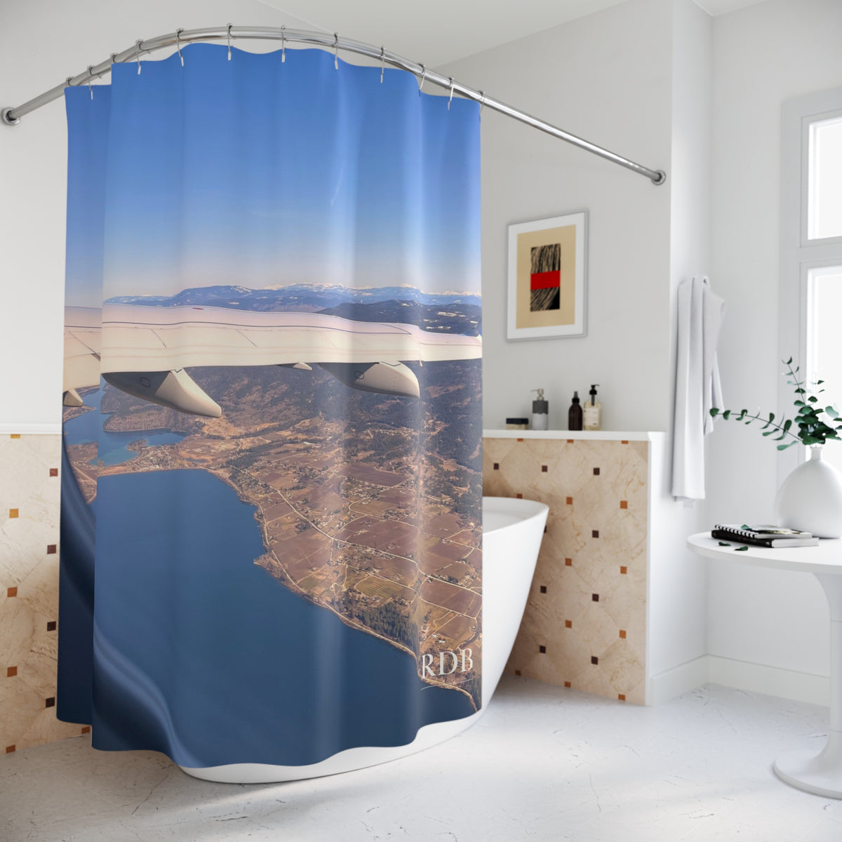 Aerial View Shower Curtain