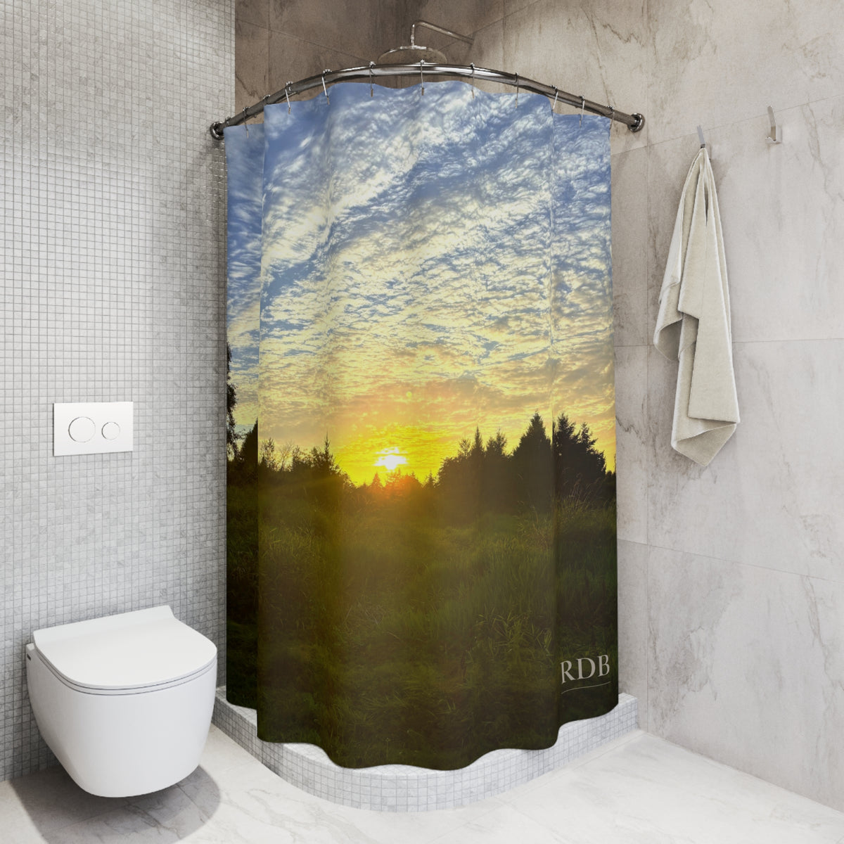 Serene Sunset Shower Curtain