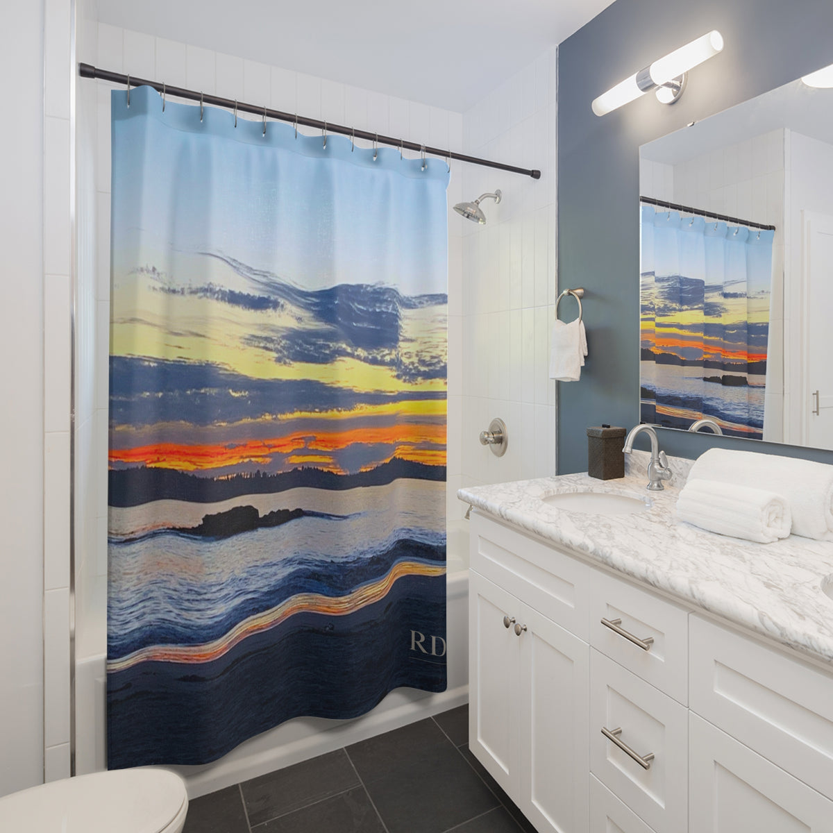 Vancouver Island Sunset Shower Curtain