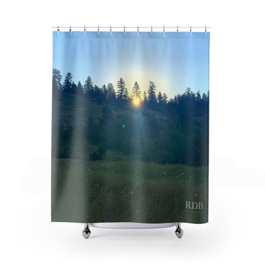 Sunrise in the Meadow Shower Curtain
