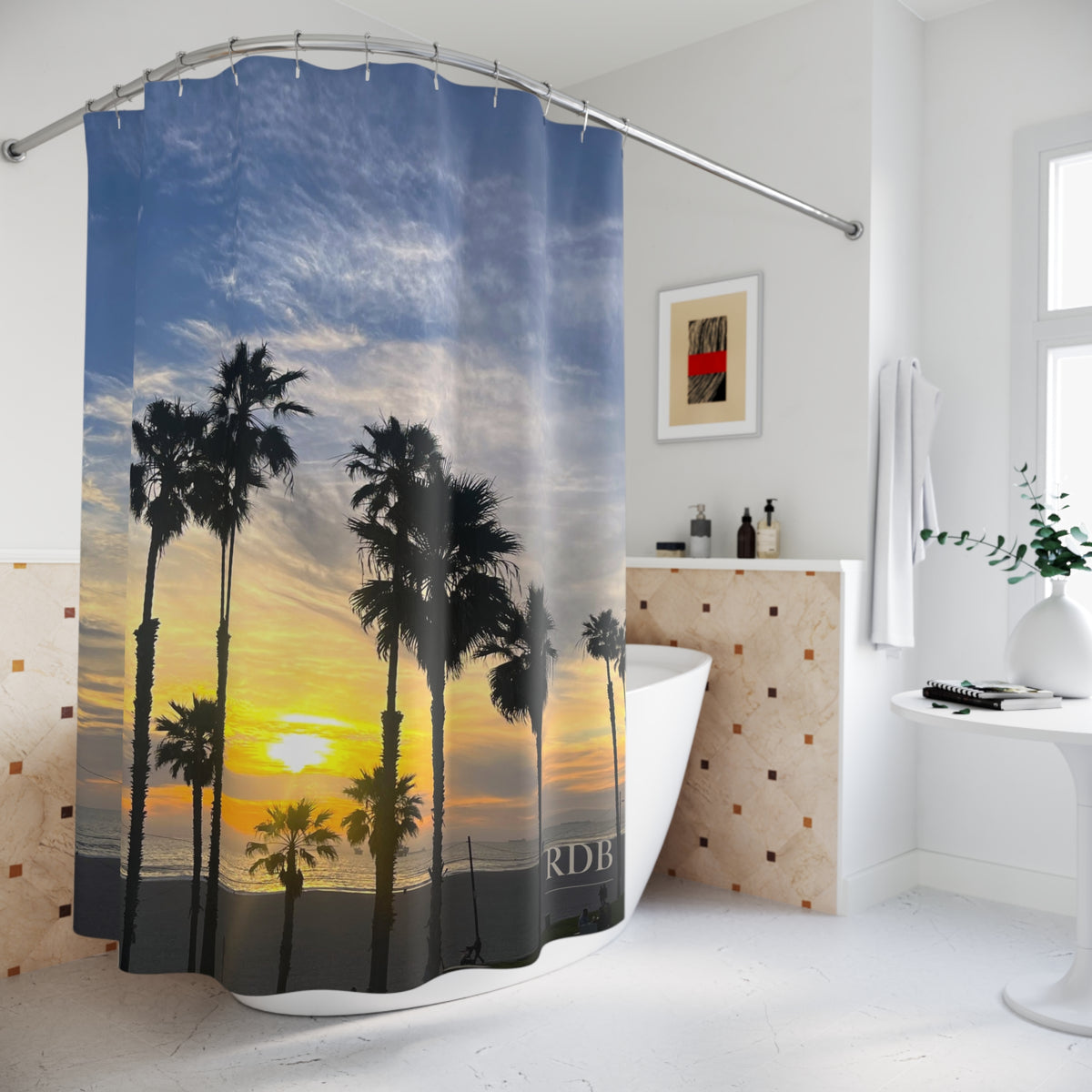 California Sunset Shower Curtain