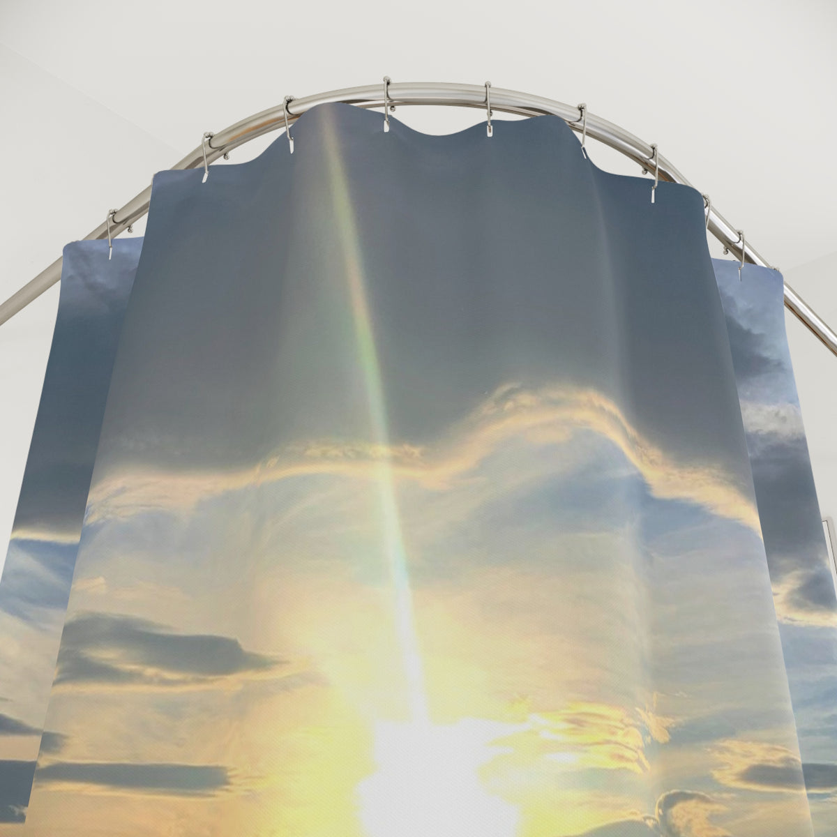 Golden Sunset Shower Curtain