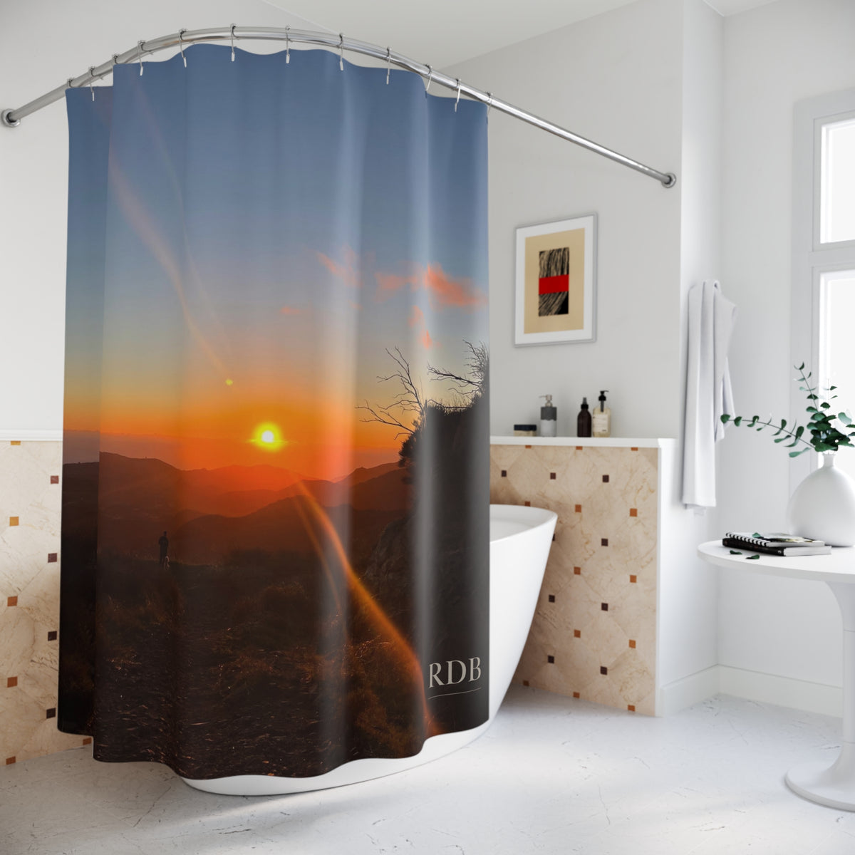 Santa Monica Sunset Shower Curtain