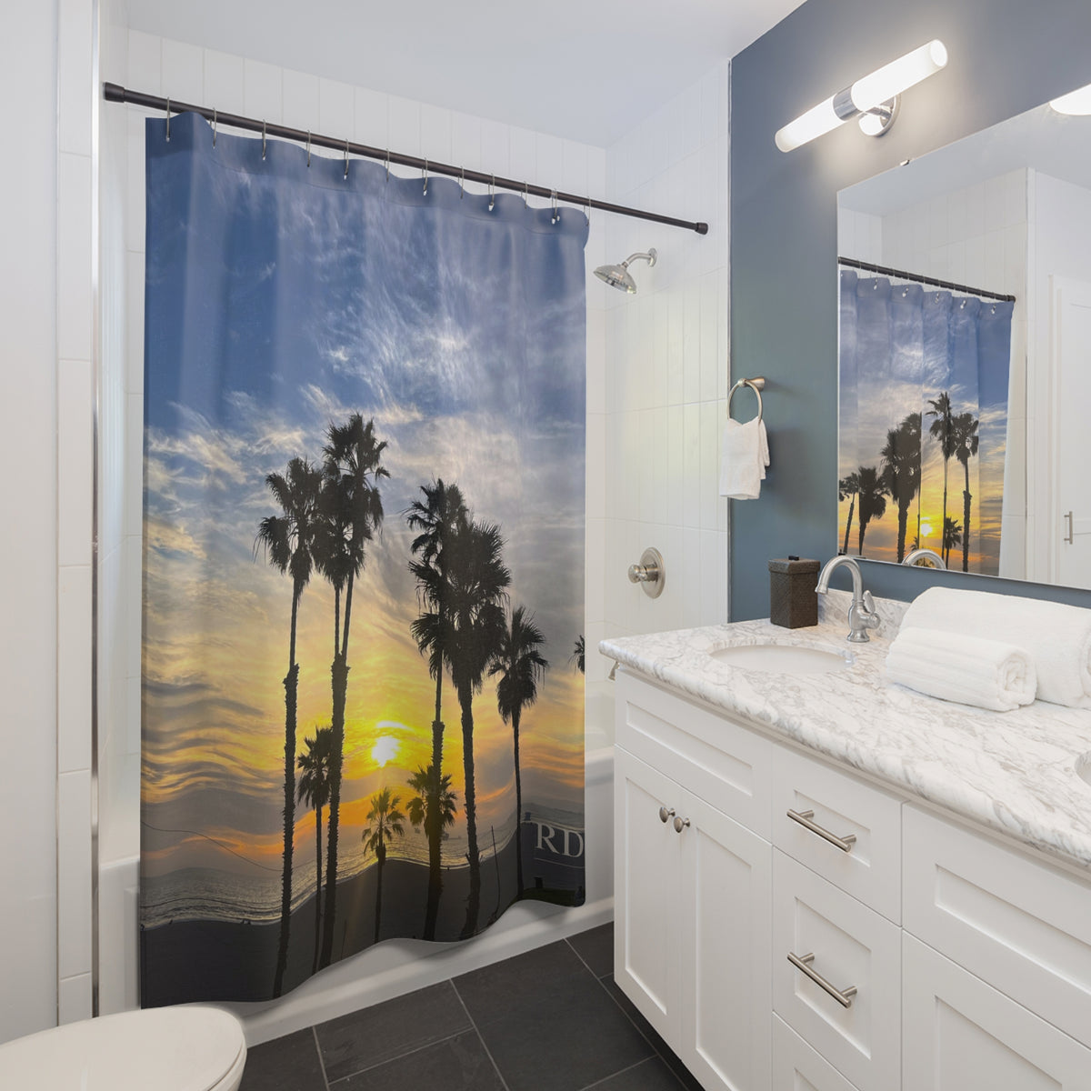 California Sunset Shower Curtain