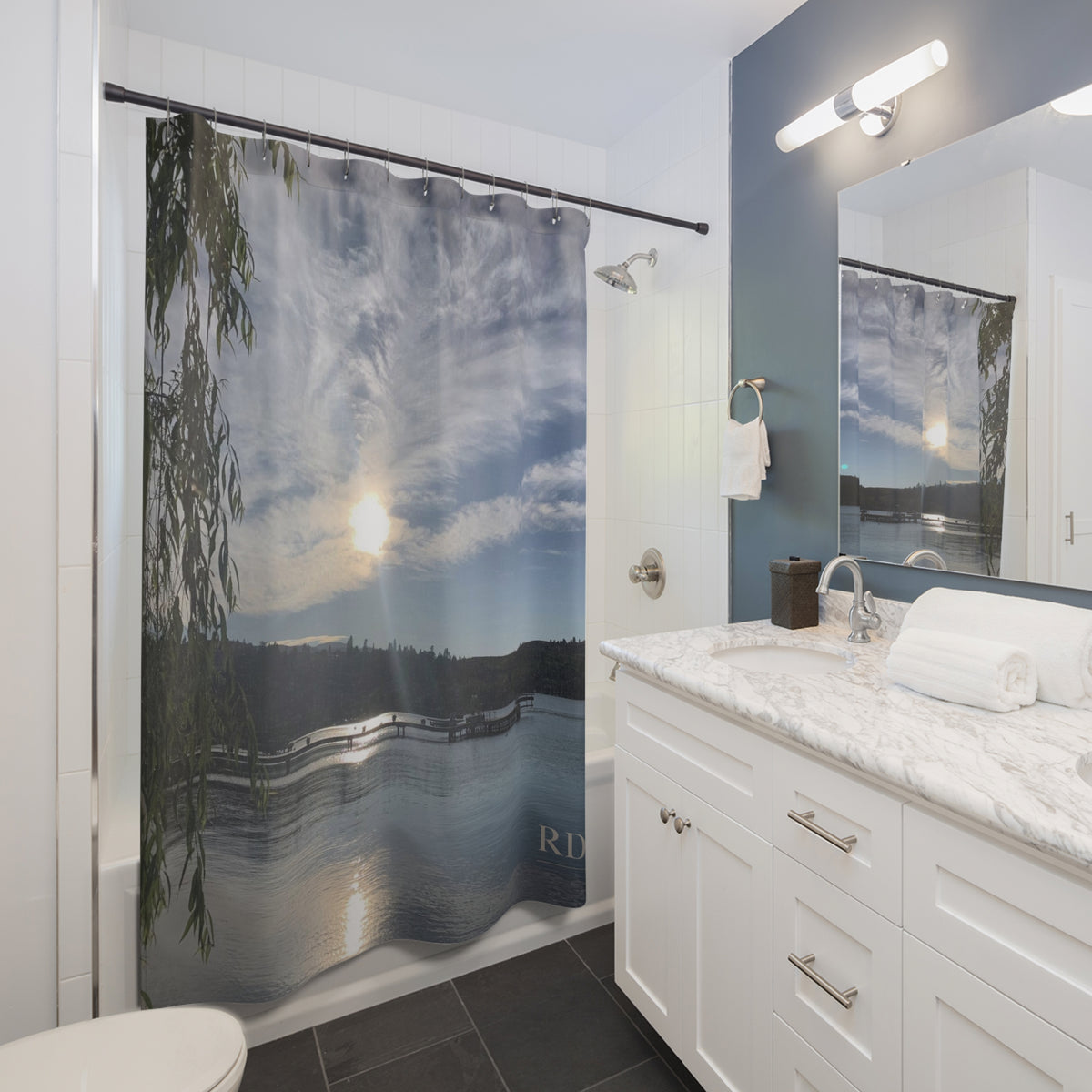 Lake Time Shower Curtain