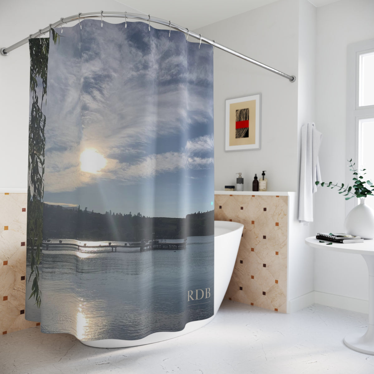 Lake Time Shower Curtain
