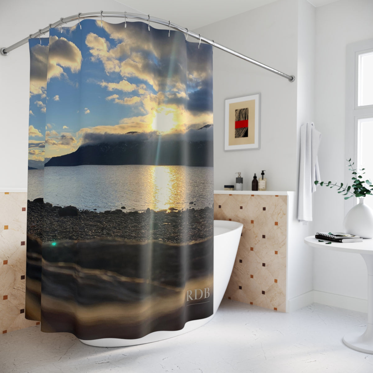 Kelowna Lake View Shower Curtain