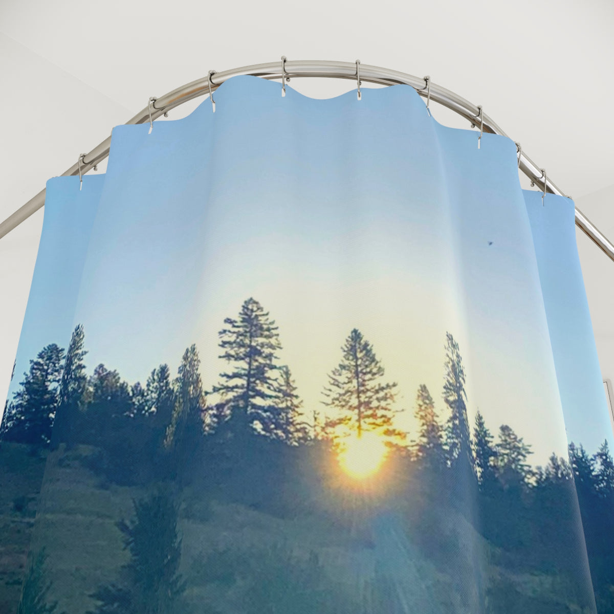 Sunrise in the Meadow Shower Curtain