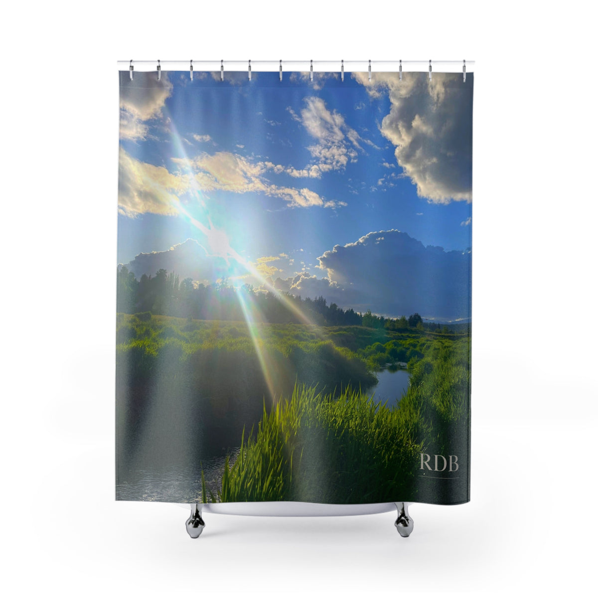 Sunbeam Meadow Shower Curtain