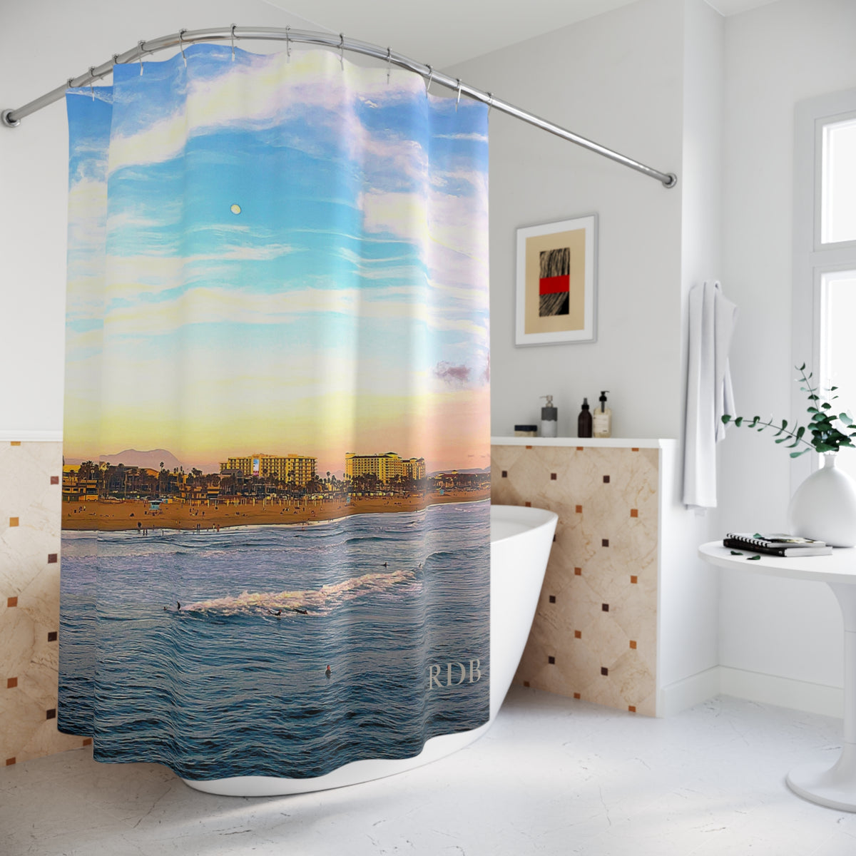 Malibu Surf Shower Curtain