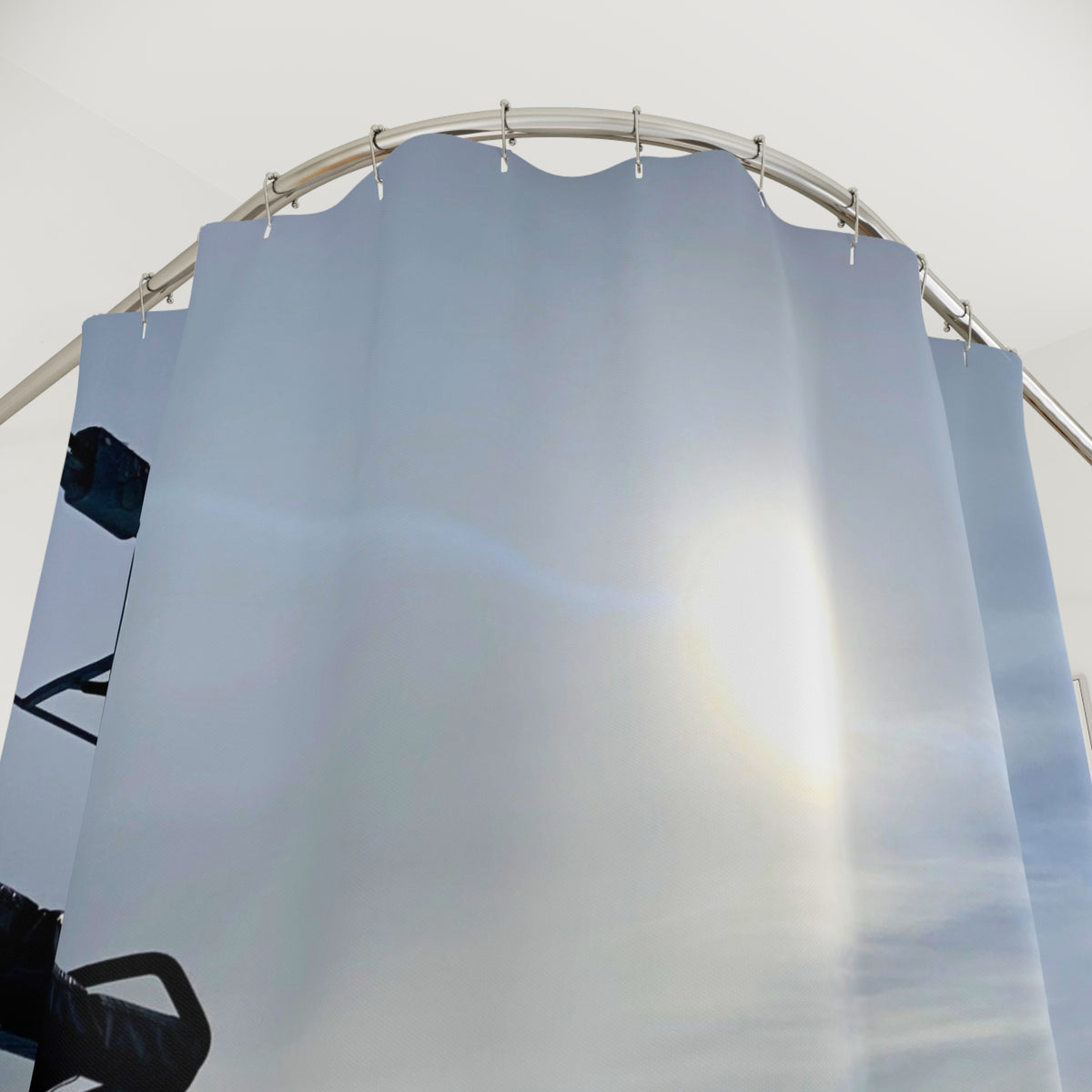 First Chair Snowboard Ski Shower Curtain