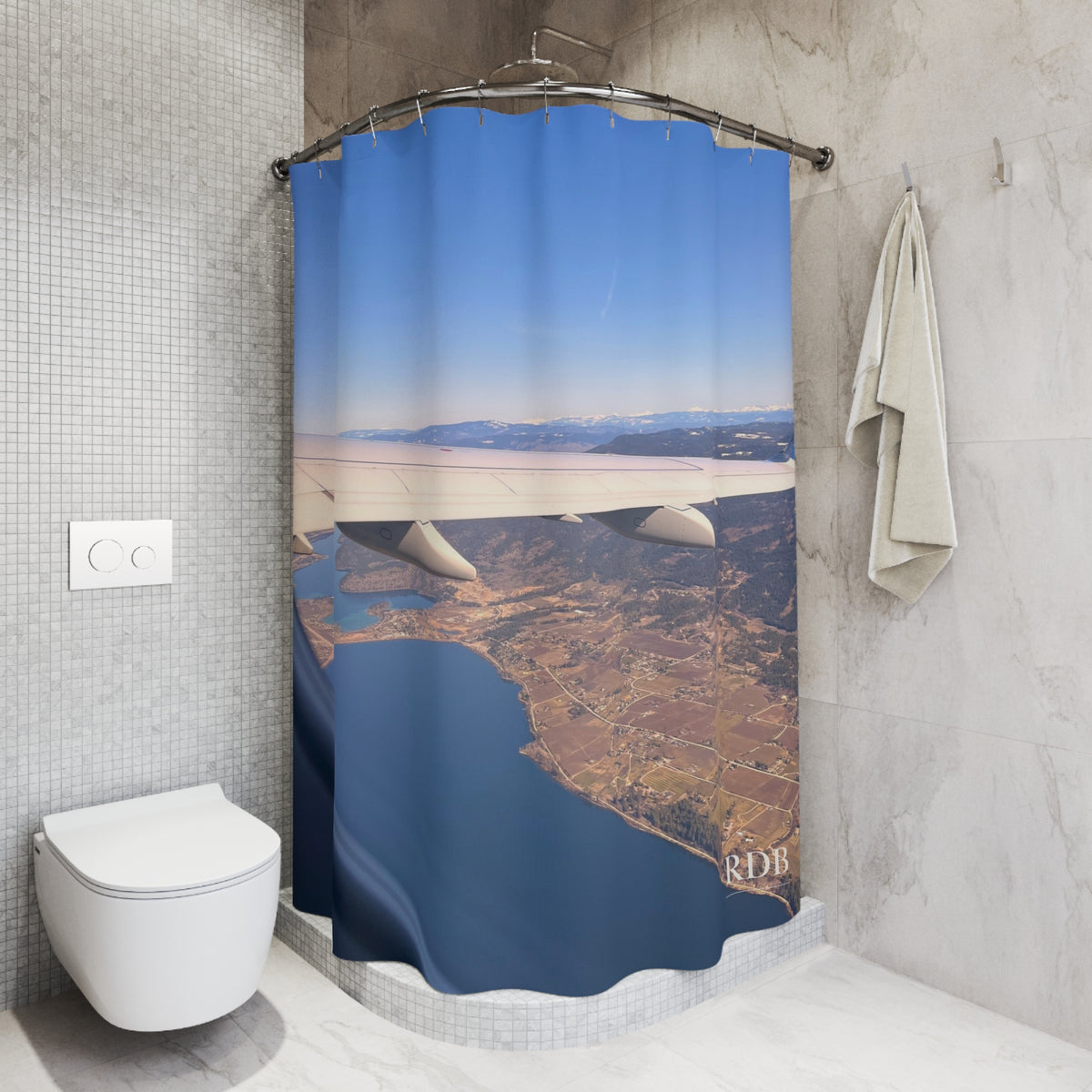 Aerial View Shower Curtain