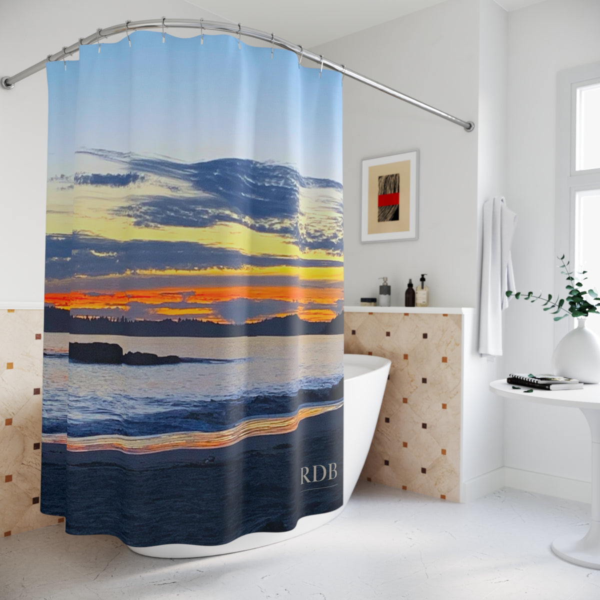 Vancouver Island Sunset Shower Curtain