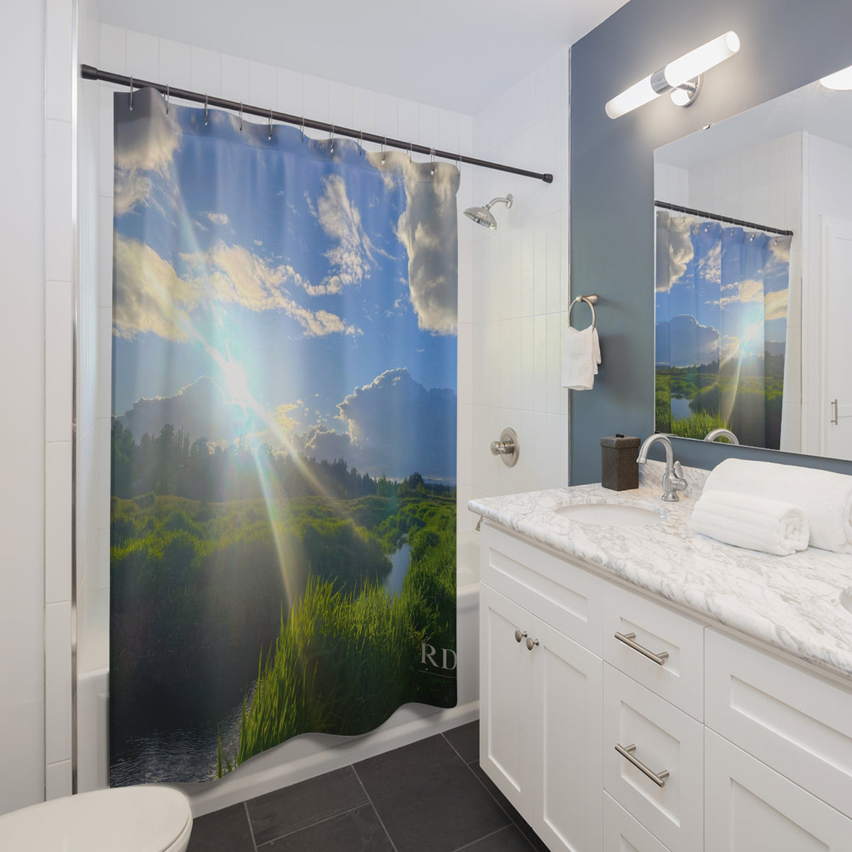 Sunbeam Meadow Shower Curtain