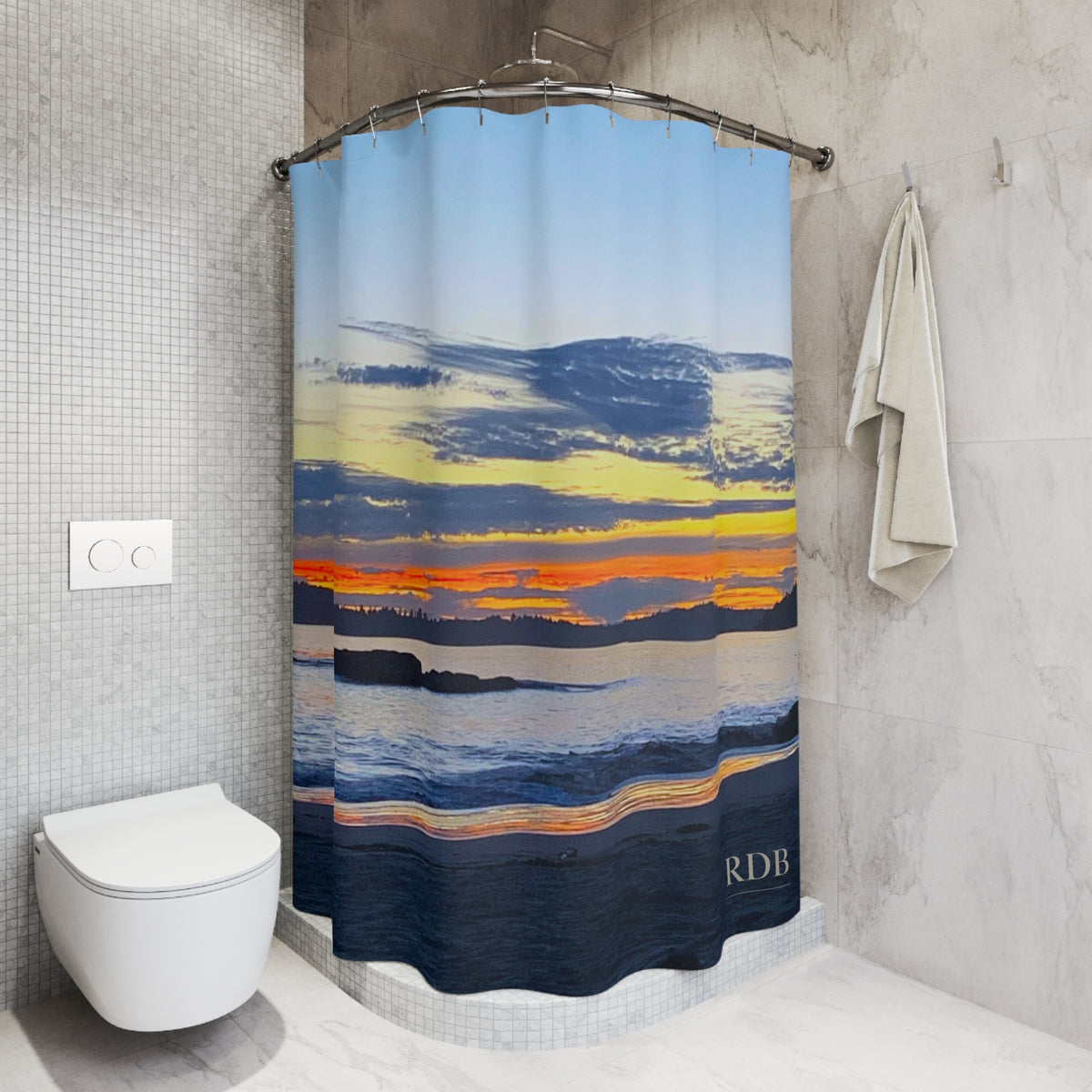 Vancouver Island Sunset Shower Curtain