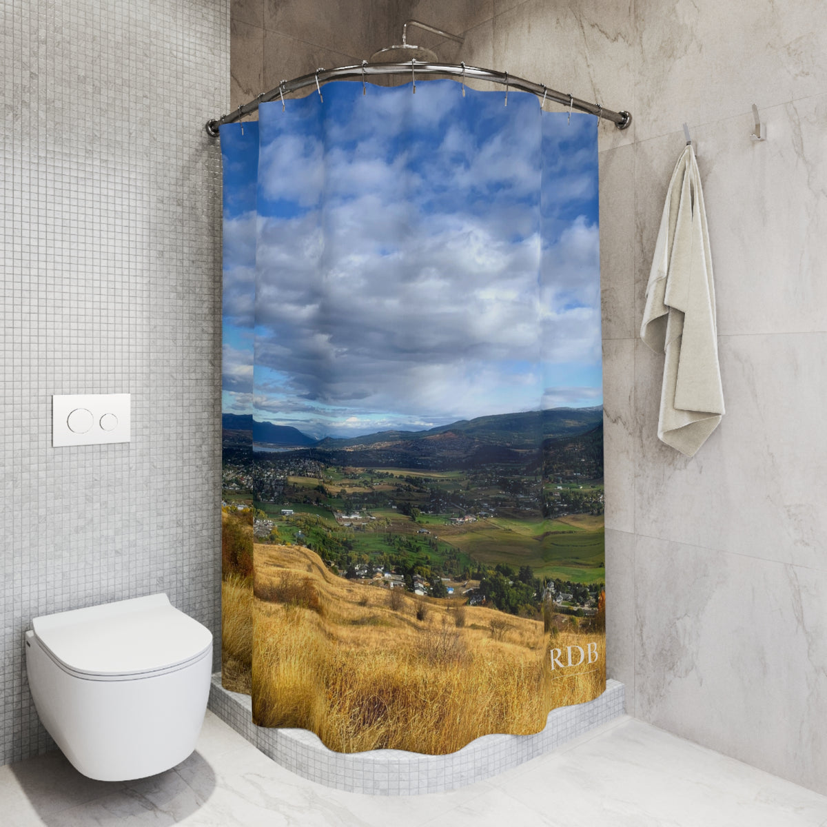 Golden Hills Okanagan Valley Shower Curtain
