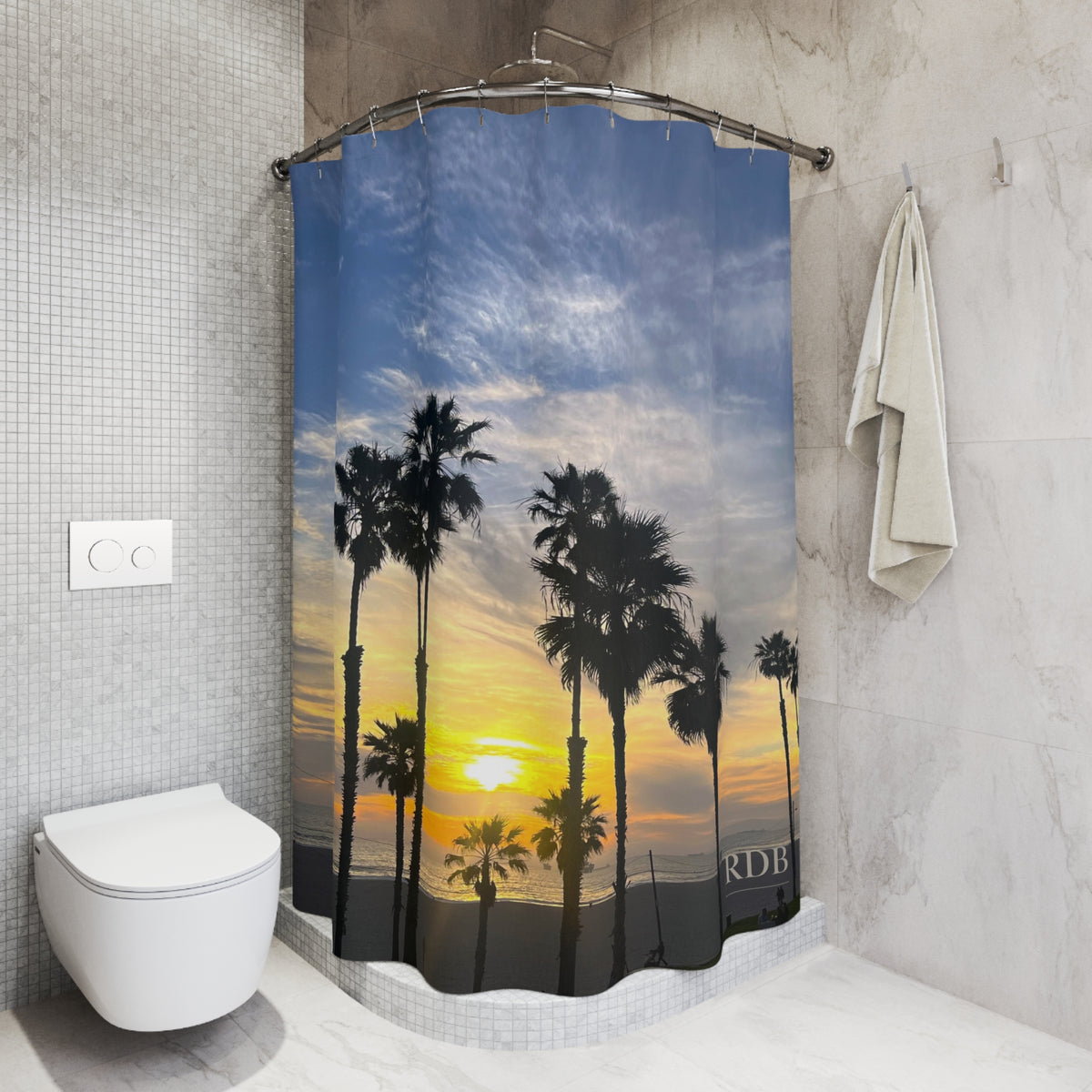 California Sunset Shower Curtain