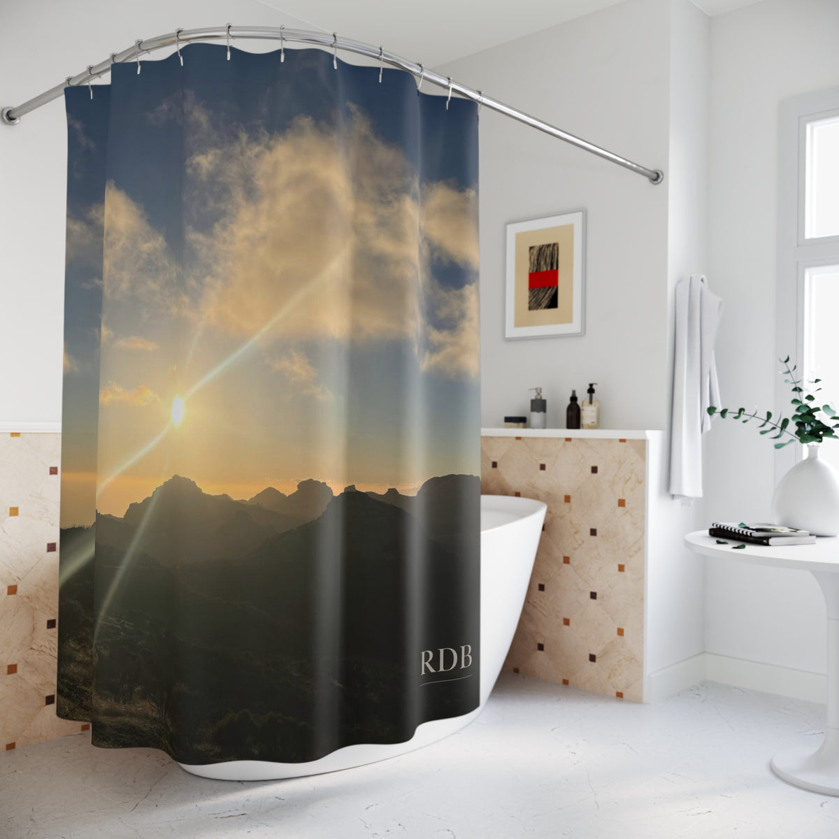 Malibu Sunrise Shower Curtain
