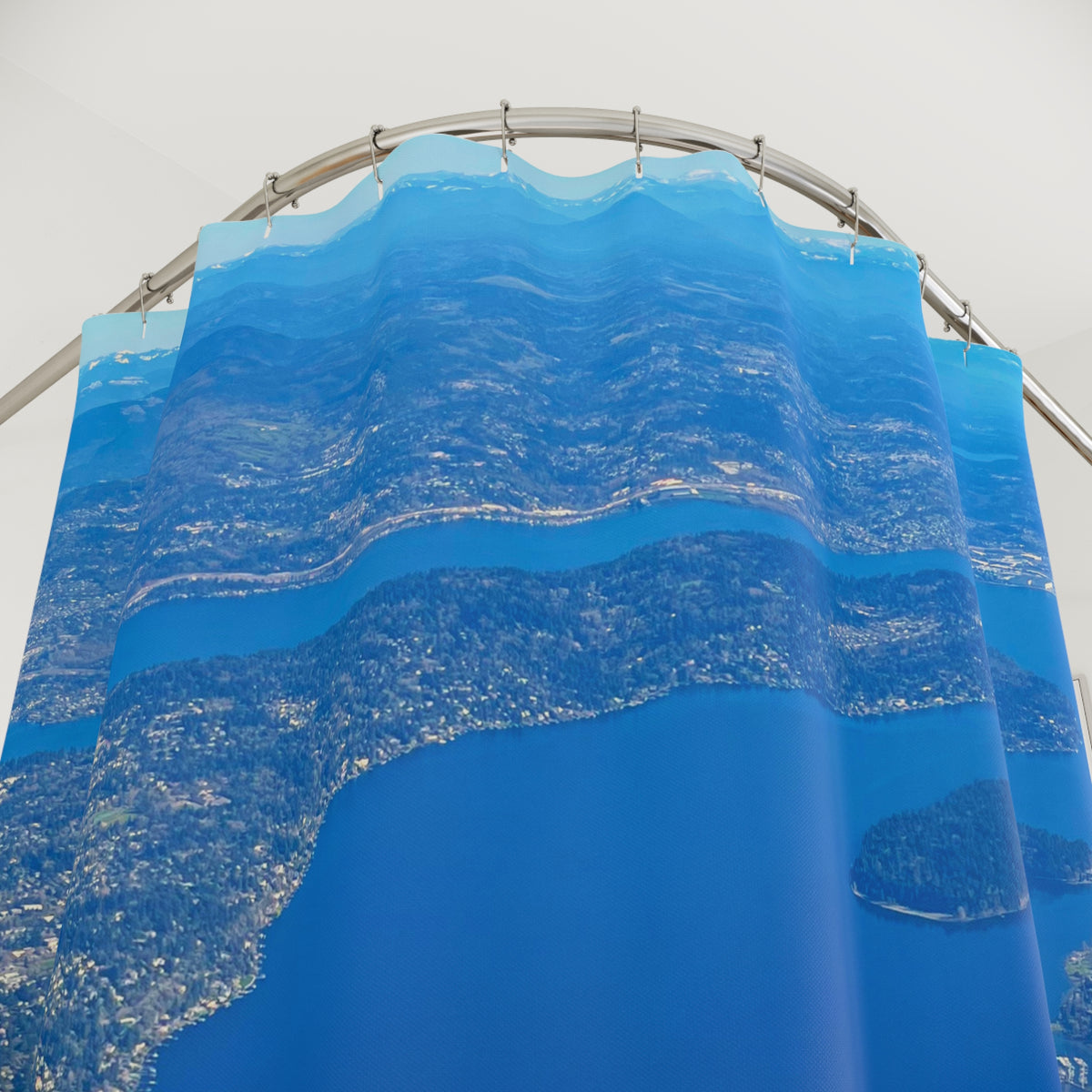 Seattle Aerial View Shower Curtain