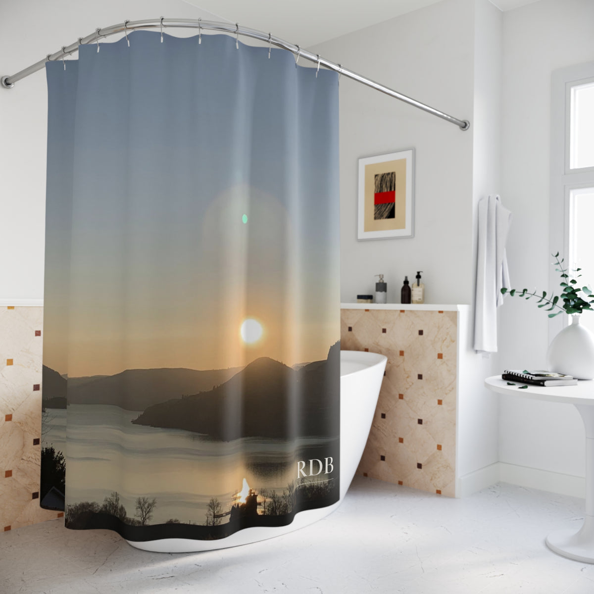 Golden Hour Shower Curtain
