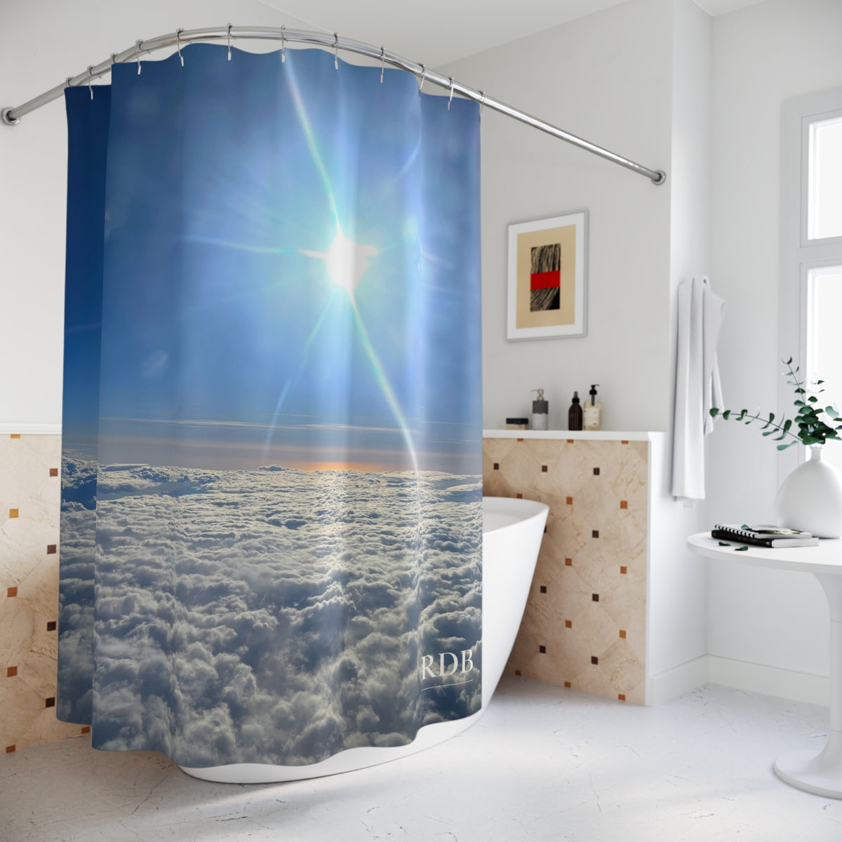 Above the Clouds Shower Curtain